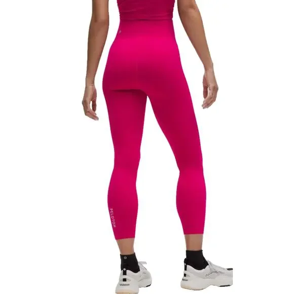 Lululemon Glow Up™ Super-High-Rise Tight 25" Sz 6 Passionate Pink Leggings - Picture 2 of 9